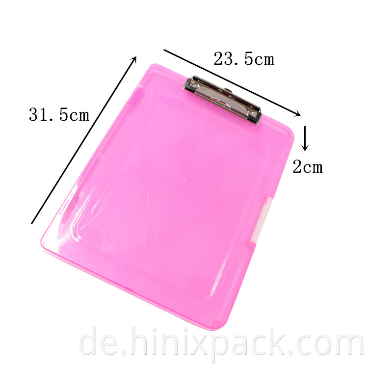 Storage Clipboard A4 Plastic File Folder